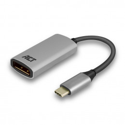 ACT AC7030 videokaapeli-adapteri 0,15 m USB Type-C DisplayPort Harmaa