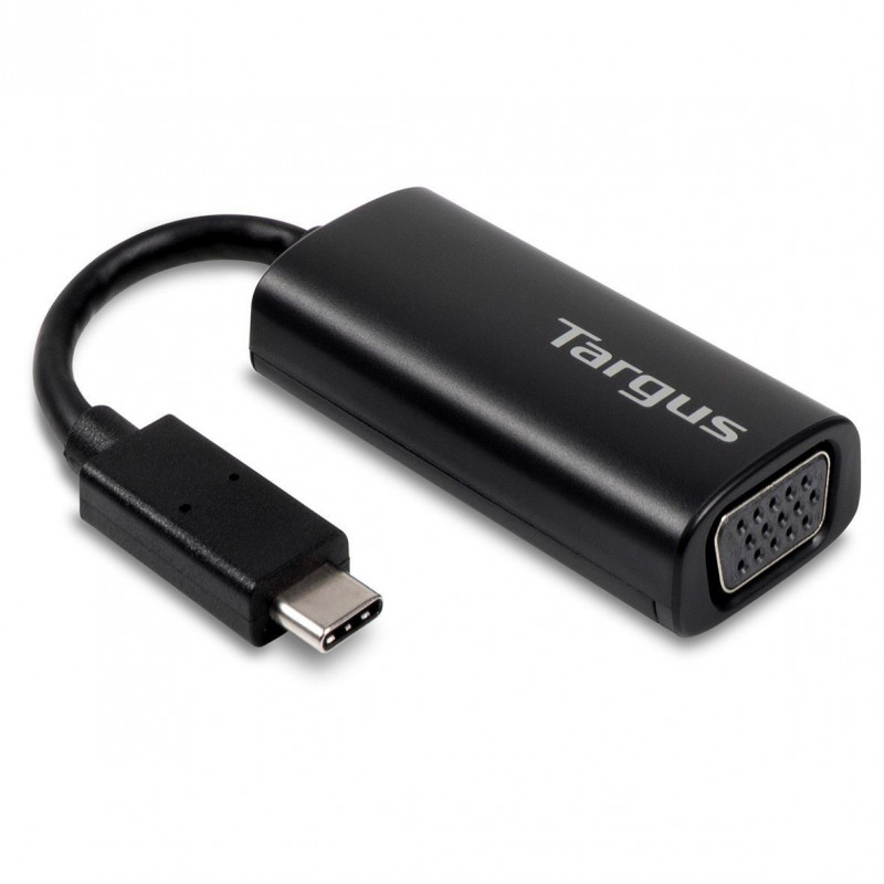 Targus ACA934EUZ videokaapeli-adapteri 0,17 m USB Type-C VGA (D-Sub) Musta