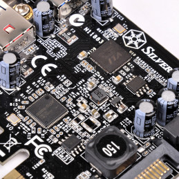 Silverstone ECU05 liitäntäkortti -sovitin Sisäinen USB 3.2 Gen 1 (3.1 Gen 1)