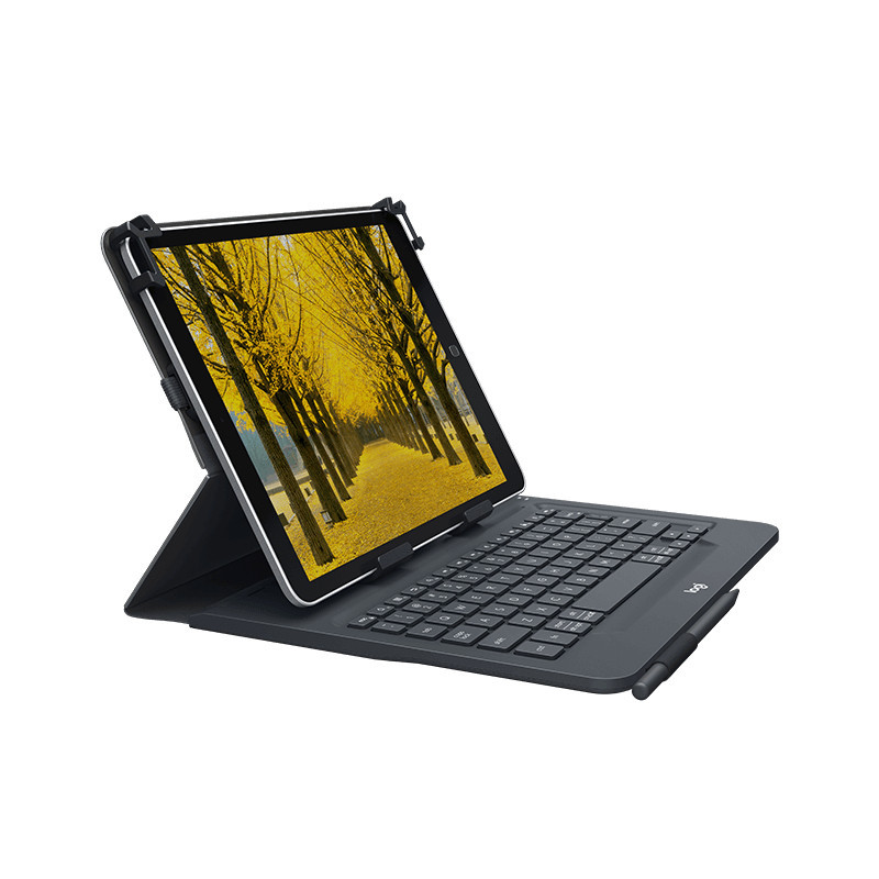 Logitech Universal Folio with integrated keyboard for 9-10 inch tablets Musta Bluetooth Tanska