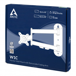 ARCTIC W1C 124,5 cm (49") Musta
