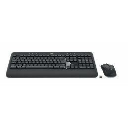 Logitech MK540 Advanced näppäimistö Langaton RF QWERTY Pan Nordic Musta, Valkoinen