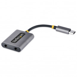 StarTech.com USBC-AUDIO-SPLITTER äänenjakaja Harmaa
