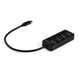 StarTech.com HB30C4AIB keskitin USB 3.2 Gen 1 (3.1 Gen 1) Type-C 5000 Mbit s Musta