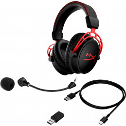 HyperX Cloud Alpha – langattomat pelikuulokkeet (mustapunainen)