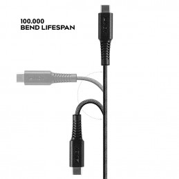 Lindy 31286 Lightning-kaapeli 1 m Musta