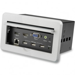 StarTech.com BOX4HDECP2 AV-neuvottelusilta 3840 x 2160 pikseliä Ethernet LAN Hopea