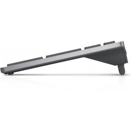DELL KB740 näppäimistö RF Wireless + Bluetooth QWERTY Pohjoismainen Harmaa, Musta