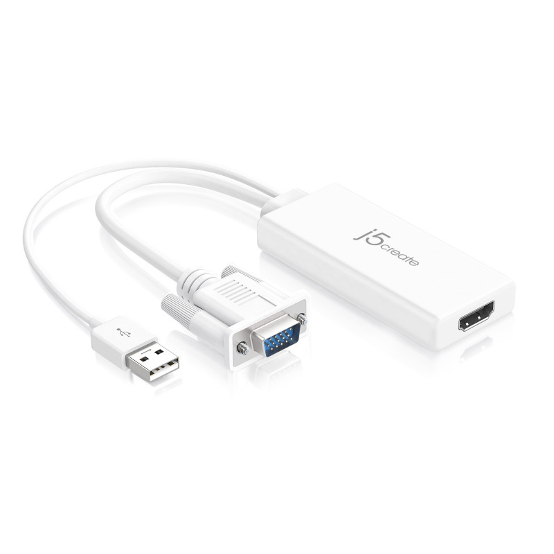 j5create JDA214-N VGA - HDMI™ Video Audio Adapter