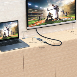 j5create JCA153G-N USB-C® to 4K HDMI™ -sovitin