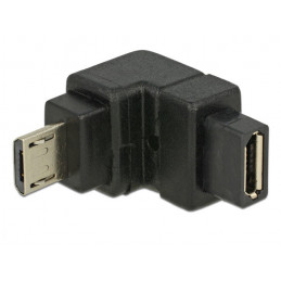 DeLOCK USB2.0Micro-B USB2.0Micro-B Musta