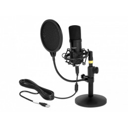 DeLOCK 66300 mikrofoni Musta