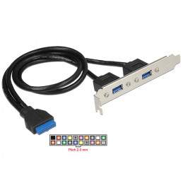 DeLOCK 84836 liitäntäkortti -sovitin Sisäinen USB 3.2 Gen 1 (3.1 Gen 1)