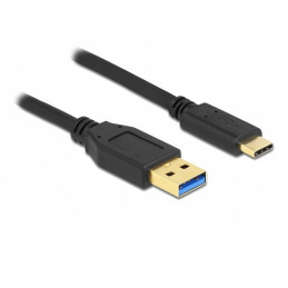 DeLOCK 84004 USB-kaapeli 2 m USB 3.2 Gen 1 (3.1 Gen 1) USB A USB C Musta