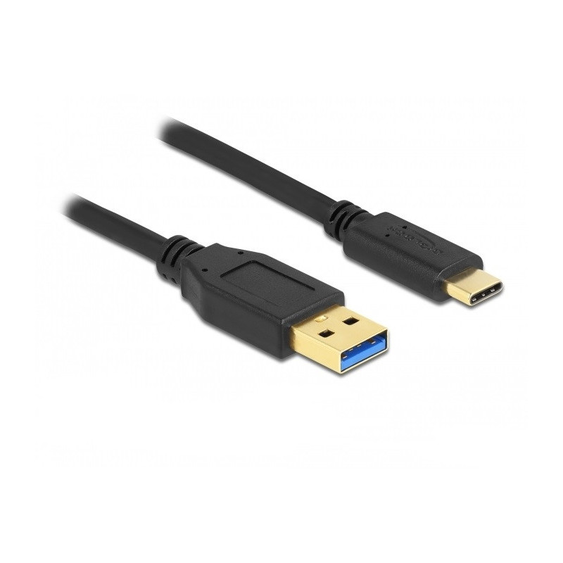 DeLOCK 84004 USB-kaapeli 2 m USB 3.2 Gen 1 (3.1 Gen 1) USB A USB C Musta