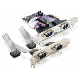 DeLOCK 4 x serial PCI Express card liitäntäkortti -sovitin