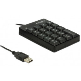 DeLOCK 12481 Numeerinen näppäimistö Universaali USB Musta