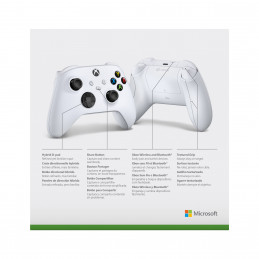 Microsoft Xbox Wireless Controller White Valkoinen Bluetooth USB Pad-ohjain Analoginen Digitaalinen Xbox Series S, Xbox Series