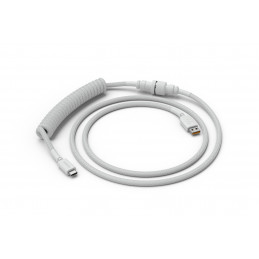 Glorious PC Gaming Race USB 2.0 cable 4.5ft total length 6 coiled section USB-C to USB-A adaptor 5-pin aviator connector