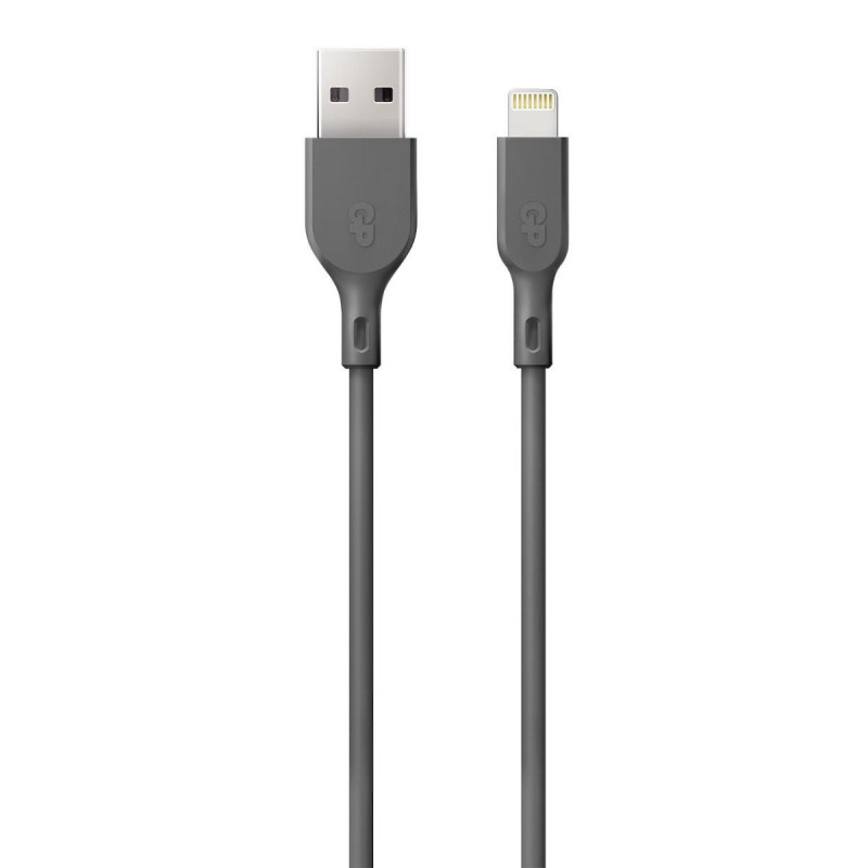 GP Batteries CL1N USB-kaapeli 1 m USB 2.0 Lightning USB A Harmaa