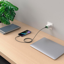 GP Batteries CL1N USB-kaapeli 1 m USB 2.0 Lightning USB A Harmaa
