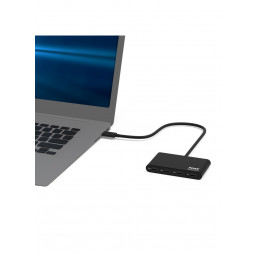 Port Designs 900147 keskitin USB Type-C 5000 Mbit s Musta