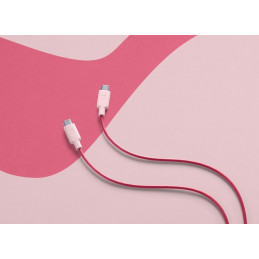 Cellularline Stylecolor USB-kaapeli 1 m USB C Vaaleanpunainen