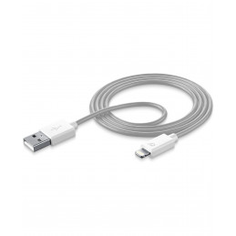 Cellularline USBDATAMFISMARTW Lightning-kaapeli 1 m Valkoinen