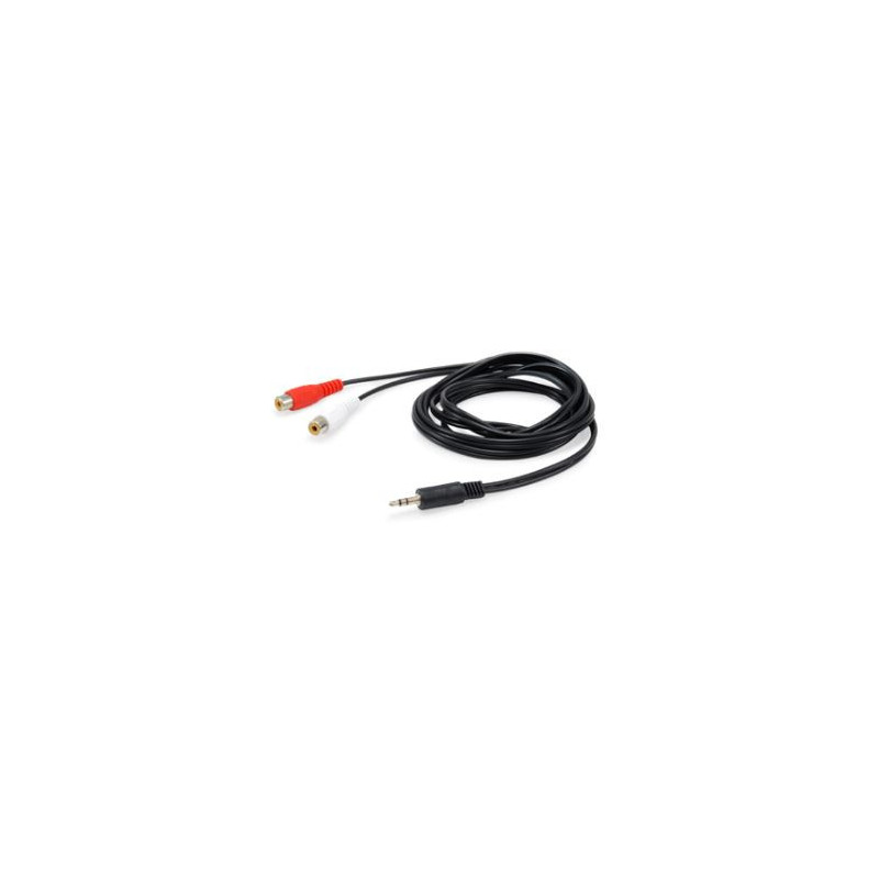 Equip 147093 audiokaapeli 250 m 2 x RCA 3.5mm Musta