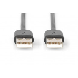 Digitus 1.0m USB 2.0 A A USB-kaapeli 1 m USB A Musta