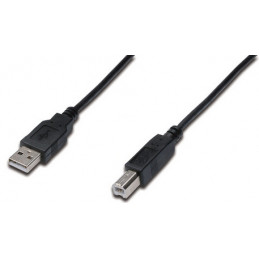 ASSMANN Electronic AK-300102-030-S USB-kaapeli 3 m USB 2.0 USB A USB B Musta