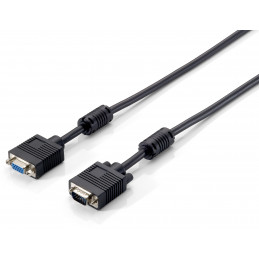 Equip 118800 VGA-kaapeli 1 m VGA (D-Sub) Musta