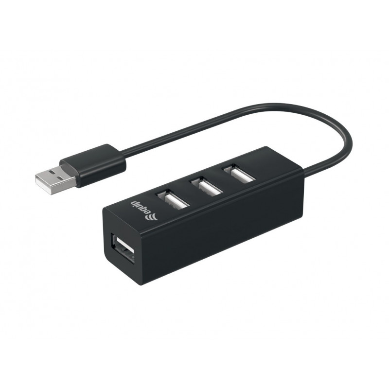 Equip 128955 keskitin USB 2.0 480 Mbit s Musta