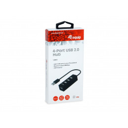 Equip 128955 keskitin USB 2.0 480 Mbit s Musta