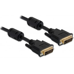 DeLOCK 1m DVI-I DVI-kaapeli Musta