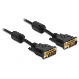 DeLOCK 83189 DVI-kaapeli 1 m DVI-D Musta