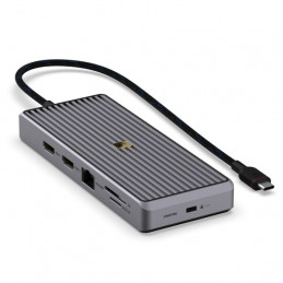 Unisynk 10399 keskitin USB Type-C 10000 Mbit s Harmaa