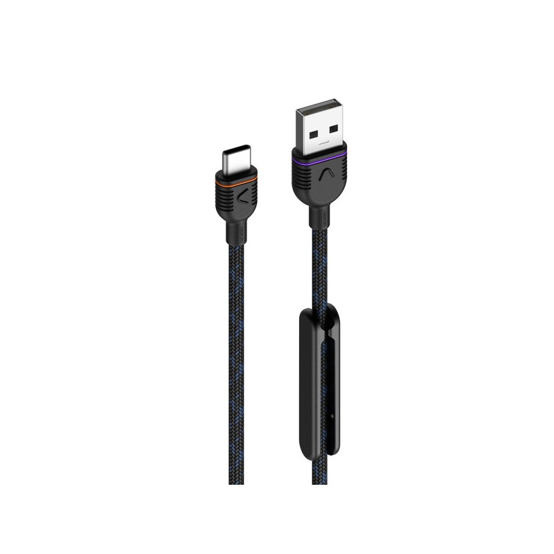 Unisynk 10273 USB-kaapeli 2 m USB 2.0 USB A USB C Musta