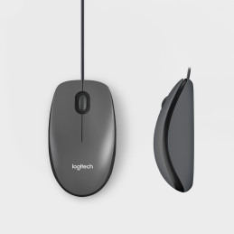 Logitech M100 hiiri Molempikätinen USB A-tyyppi Optinen 1000 DPI