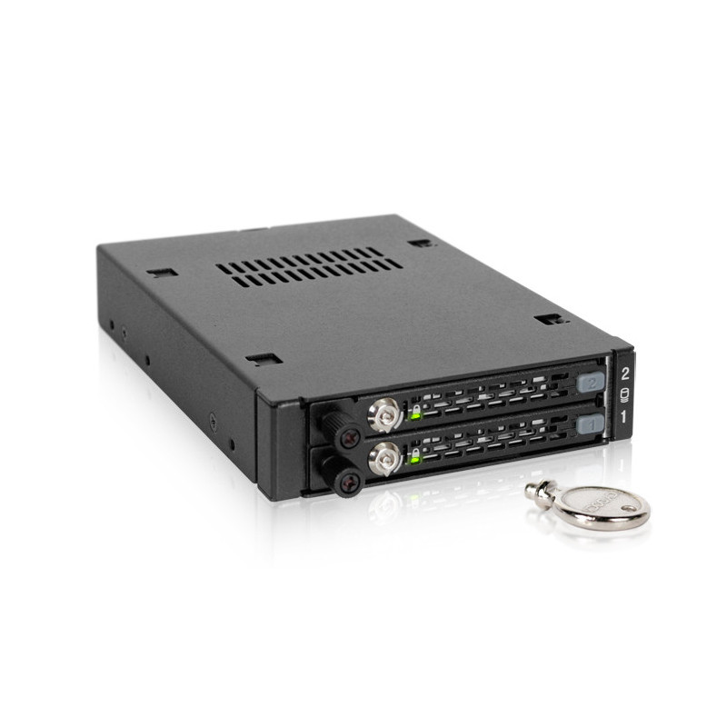Icy Dock MB492SKL-B asemapaikkaan asennettava paneeli Musta