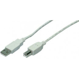 LogiLink 1.8m USB 2.0 USB-kaapeli 1,8 m USB A USB B Harmaa