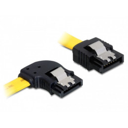 DeLOCK 0.3m SATA M M SATA-kaapeli 0,3 m Keltainen