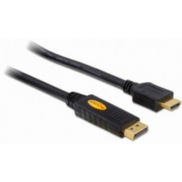 DeLOCK 82441 videokaapeli-adapteri 5 m Displayport HDMI Musta