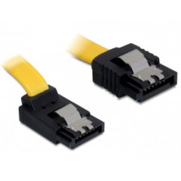 DeLOCK SATA 0.2m SATA-kaapeli 0,2 m Keltainen