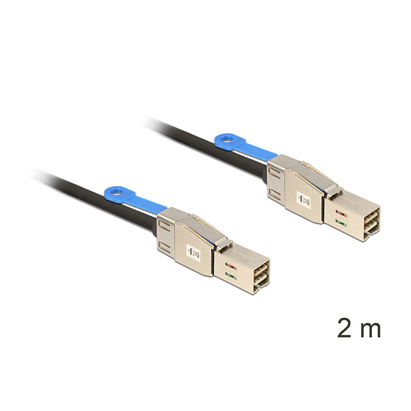DeLOCK 83395 SAS (Serial Attached SCSI) -kaapeli 2 m Musta