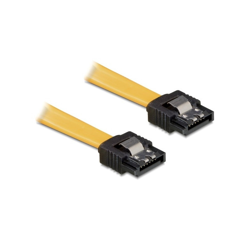 DeLOCK 0.3m SATA Cable SATA-kaapeli 0,3 m Keltainen