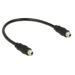 DeLOCK 0.25m, 2x3.5mm audiokaapeli 0,25 m 3.5mm Musta