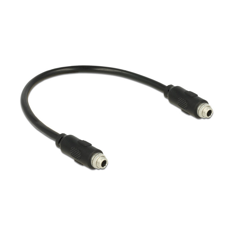 DeLOCK 0.25m, 2x3.5mm audiokaapeli 0,25 m 3.5mm Musta