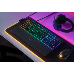 Steelseries Apex 3 näppäimistö USB QWERTY Pohjoismainen Musta