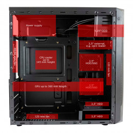 LC-Power 7040B Midi Tower Musta